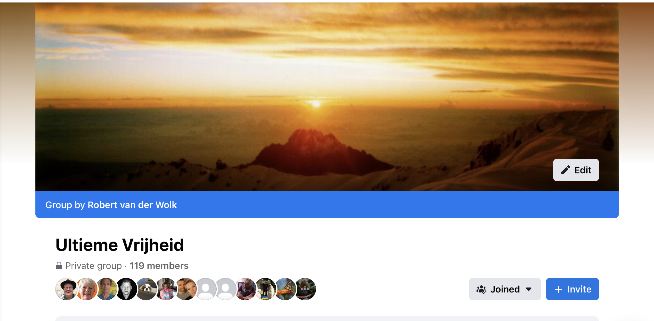 Ultieme Vrijheid Facebook Groep